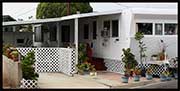 white mobile home